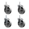 Service Caster 5 Inch Semi Steel Wheel Swivel 34 Inch Threaded Stem Caster Set with Brake SCC SCC-TS20S514-SSS-TLB-34212-4 - alternate 1